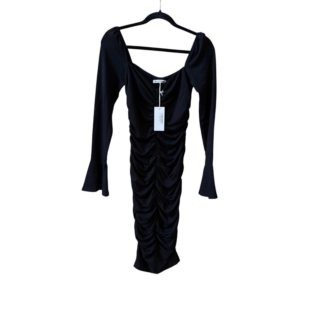 REFORMATION Barrie Knit Dress Black small (new with tags) - Picture 6 of 8